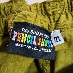 Big bud press medium pencil pants in olive green